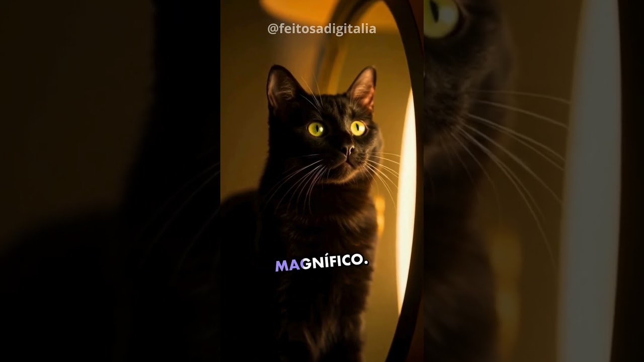 The Magic of Perfect Reflection #shorts #feitosadigitalia  #catcute