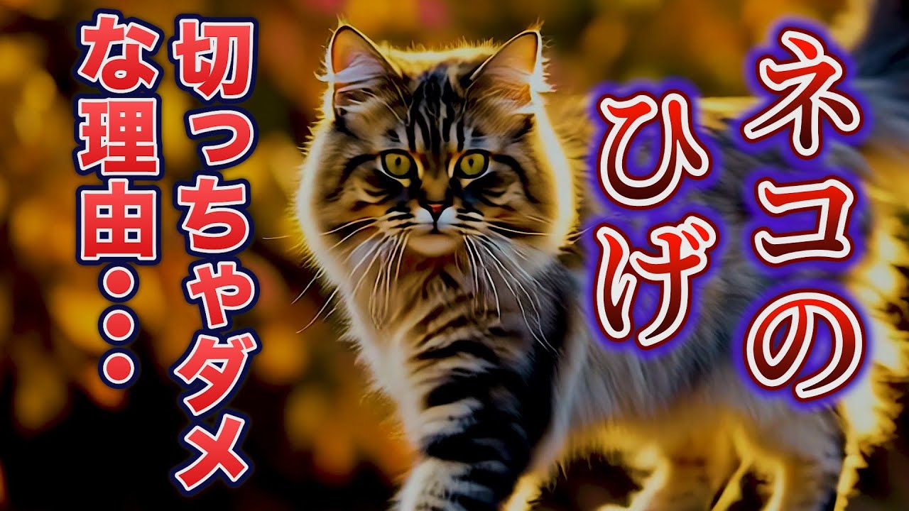 なぜ猫のひげを切ってはいけないのでしょうか？【ペットパラダイム】