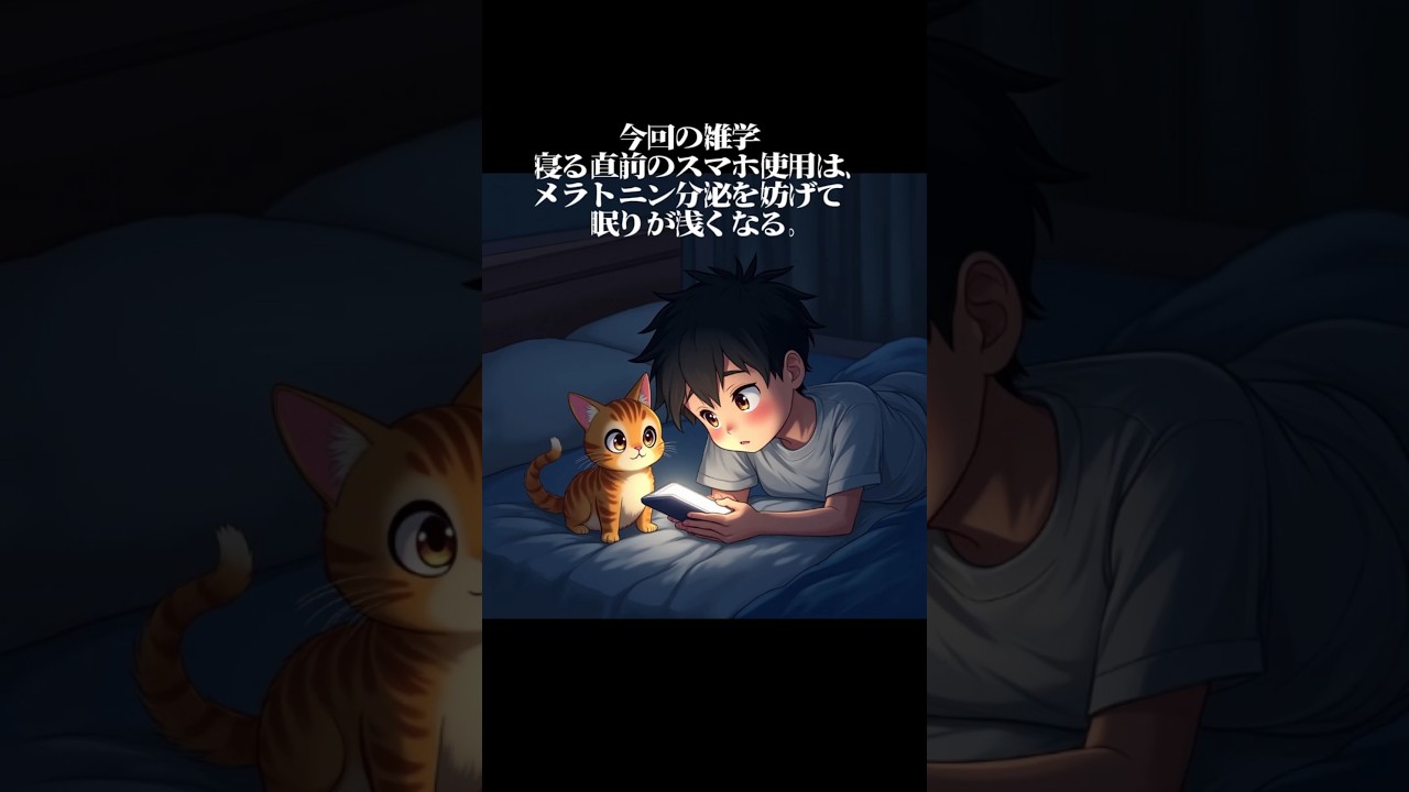 😺猫と体験日常生活雑学4コマ漫画＃shorts＃雑学＃猫