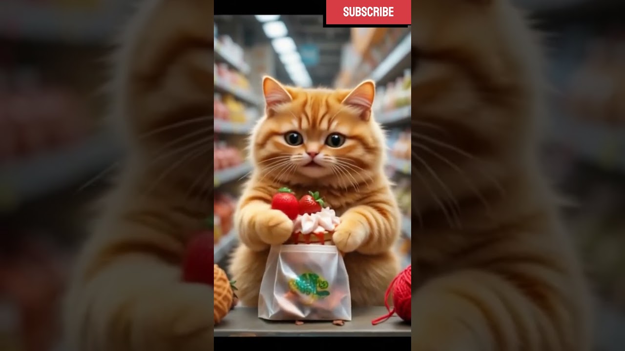 Why Is This Orange Cat Better at Shopping Than Me?! 😭🧡 #catanimation #cat #catbreed