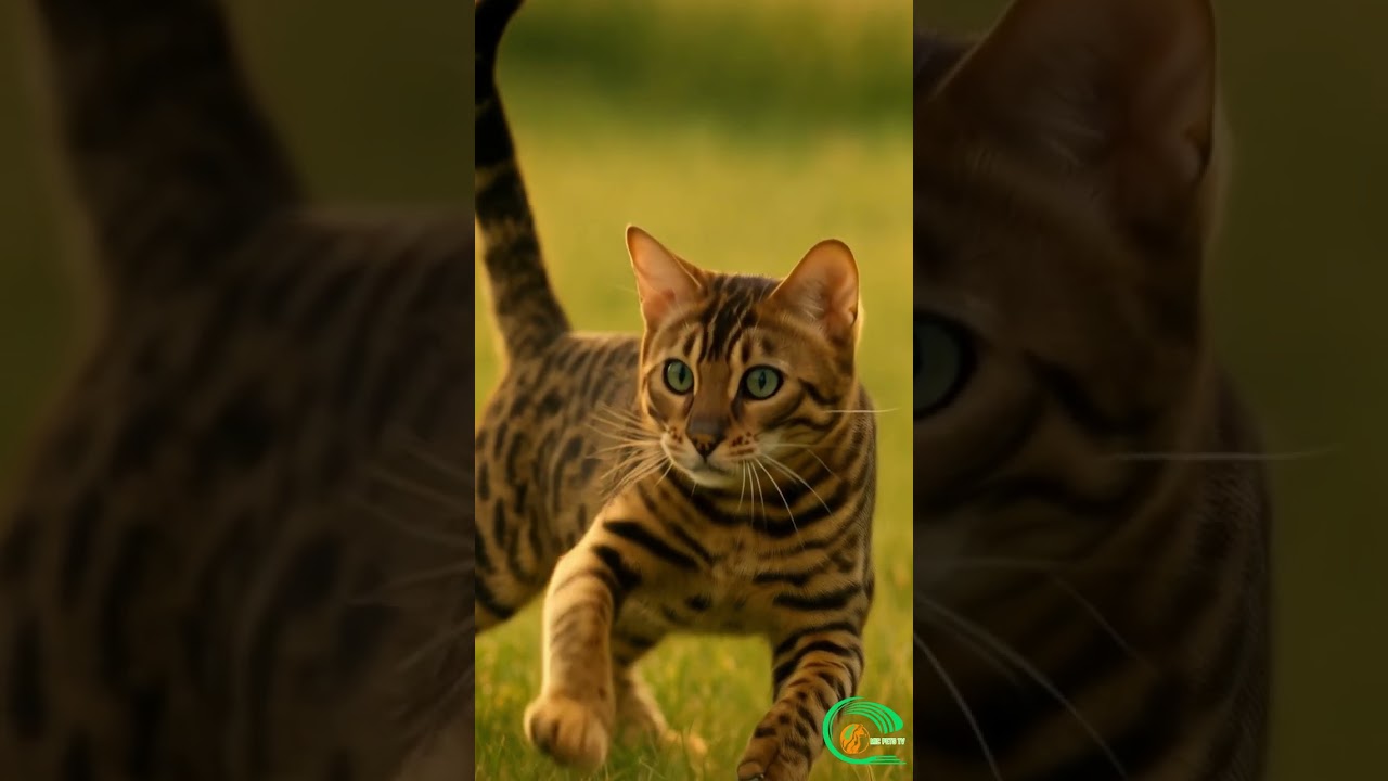 Bengal Cat Frolicking in a Field of Flowers – Heart-Melting Moments | Mic Pets TV