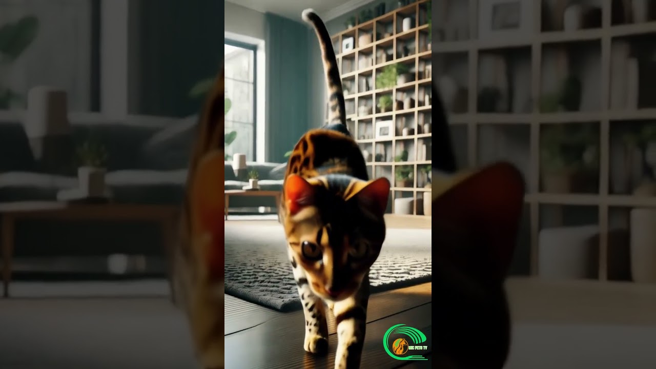 Bengal Cat Climbs Like a Wild Leopard – No Spot Is Safe! 😹 | Mic Pets TV
