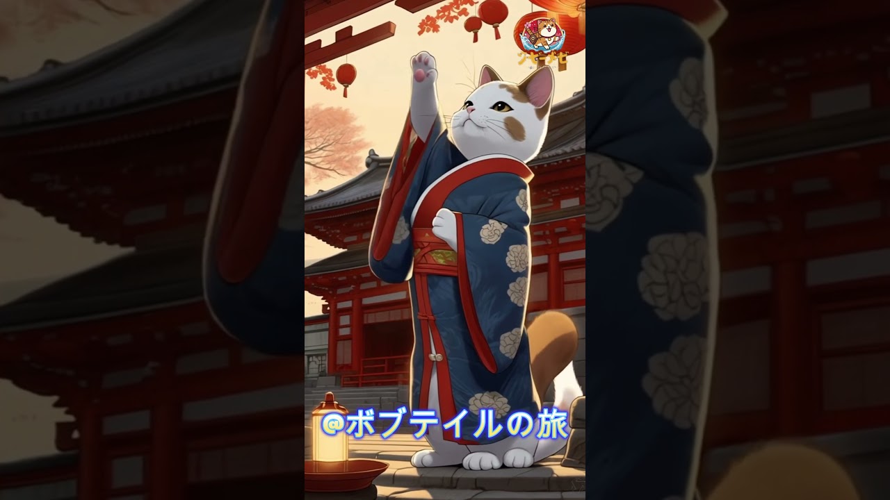 「猫が神社を守る秘密！」山奥で見つけた伝説の招き猫 #神秘的な日本