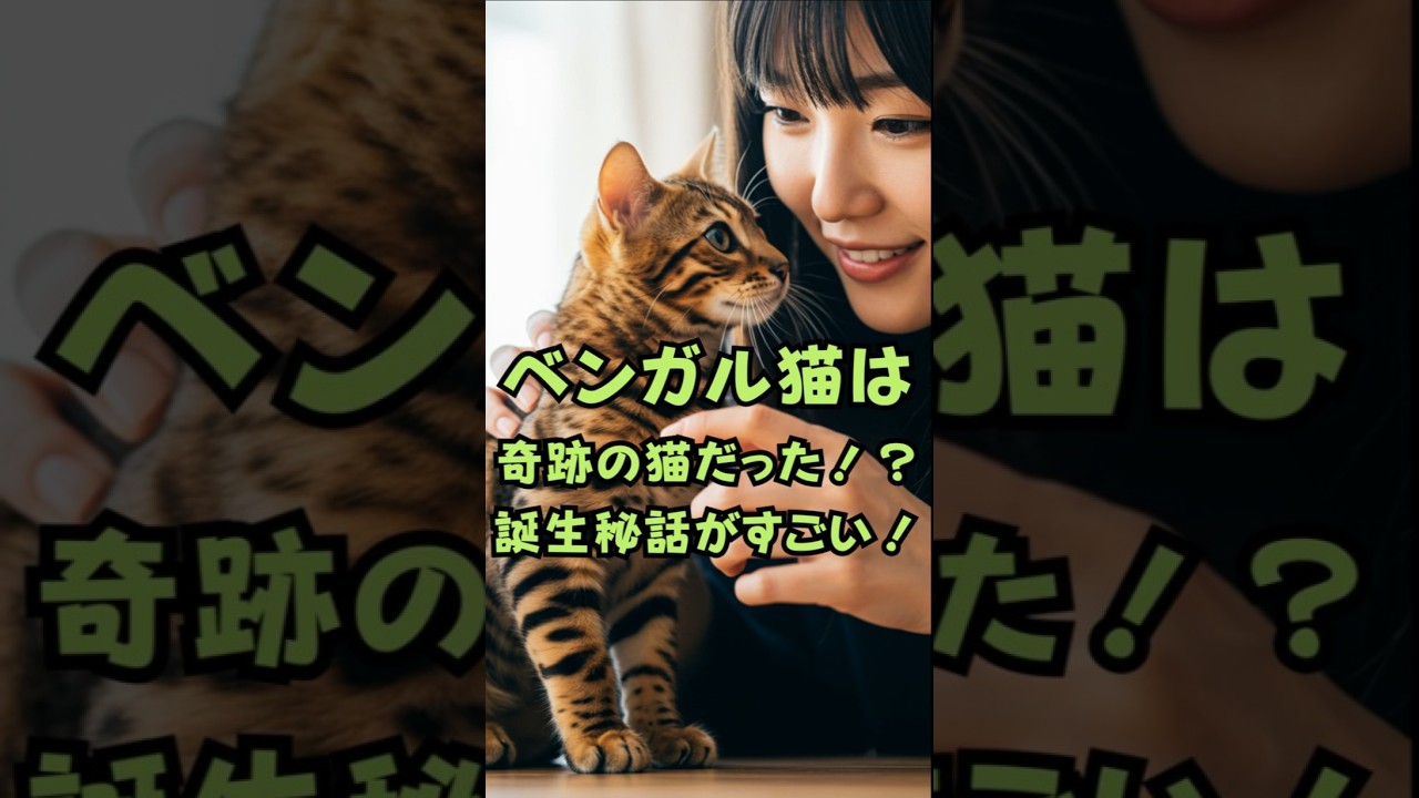 ベンガル猫は奇跡の猫だった！？誕生秘話がすごい！