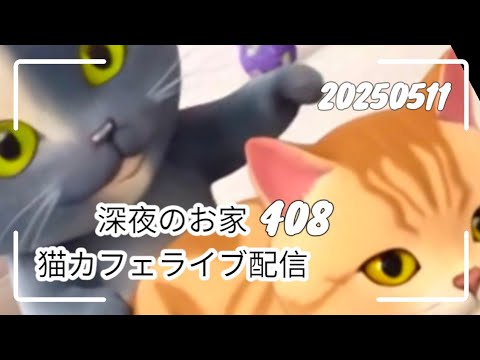 深夜のお家猫カフェライブ配信 ４０８