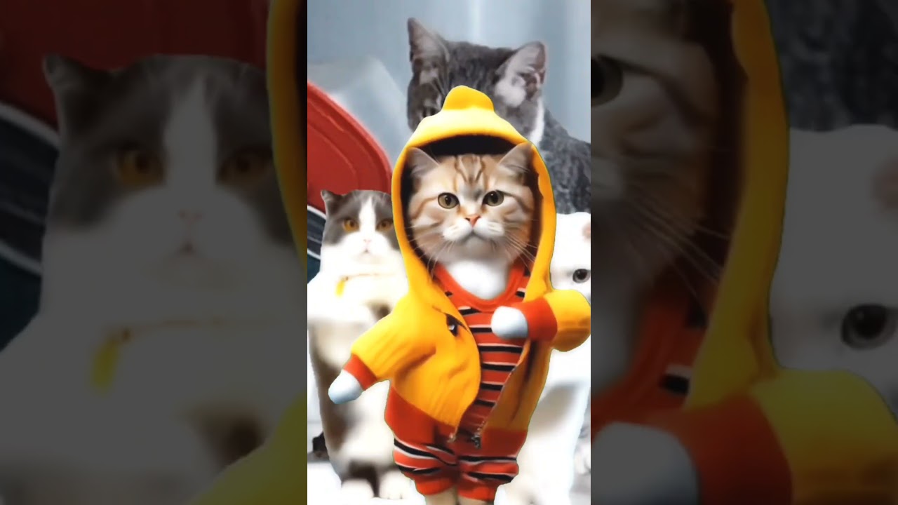 Cats and the macarena#shorts#kittencute#beautifulkitten