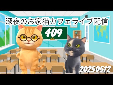 深夜のお家猫カフェライブ配信 ４０９