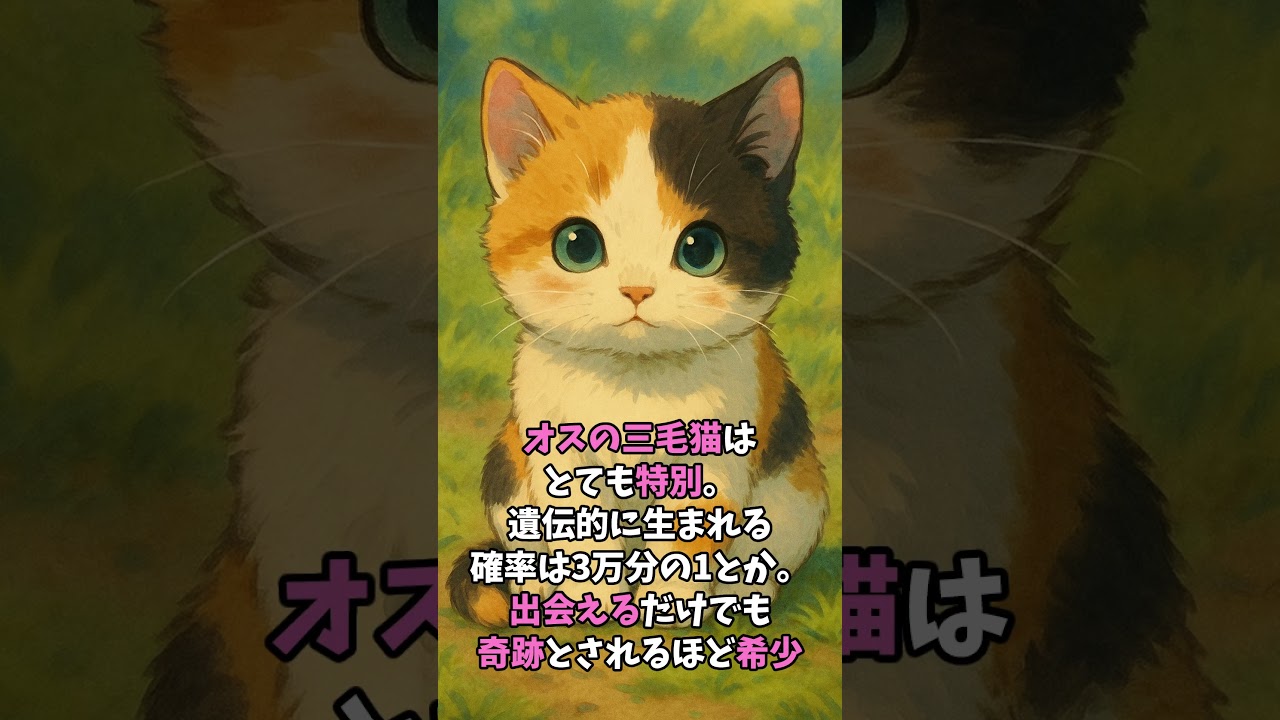 猫が幸せを運んでくると言われる理由【三毛猫】 #雑学 #アニマル #猫 #動物