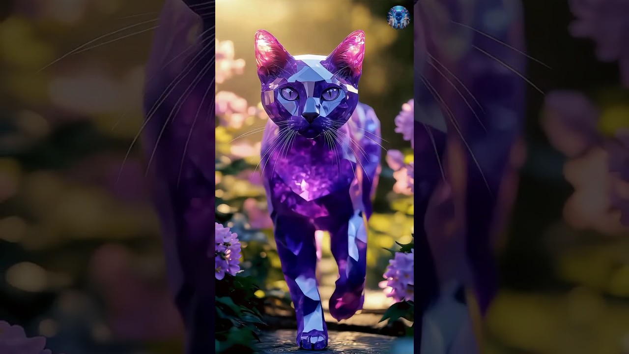 Cats + Gemstones Part-2 ( Abyssinian cat, Devon Rex, Korat Cat, Siamese, Ragdoll)