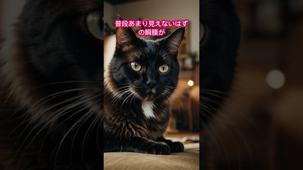【衝撃】猫の目から白い膜？ 体調不良のサインかも !! #猫 #雑学  #可愛い