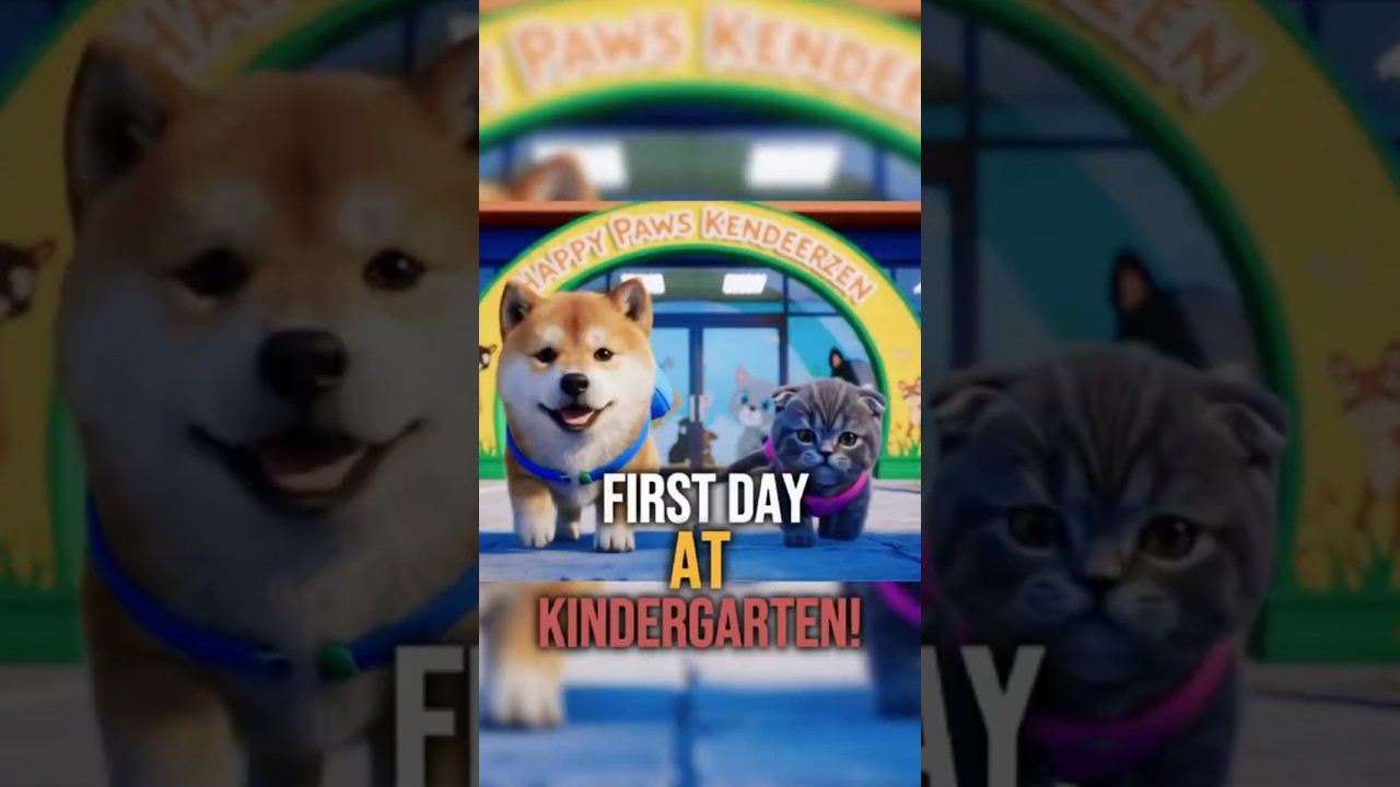 [Petboy Show] Shiba Inu & Kitten's Exciting First Day at Kindergarten! 🐾