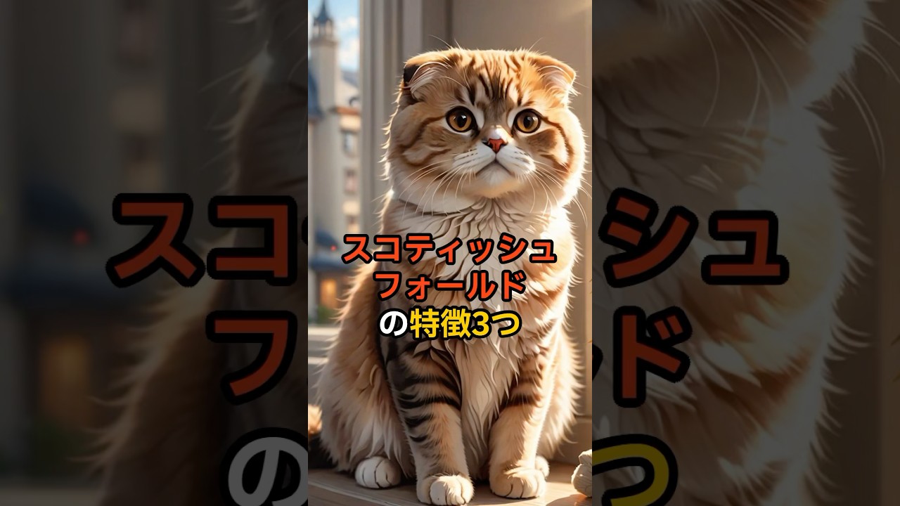 猫【種類別特徴】スコティッシュフォールドの特徴3つ🐈#スコティッシュフォールド#スコティッシュ猫 #猫 #ねこたんの解説