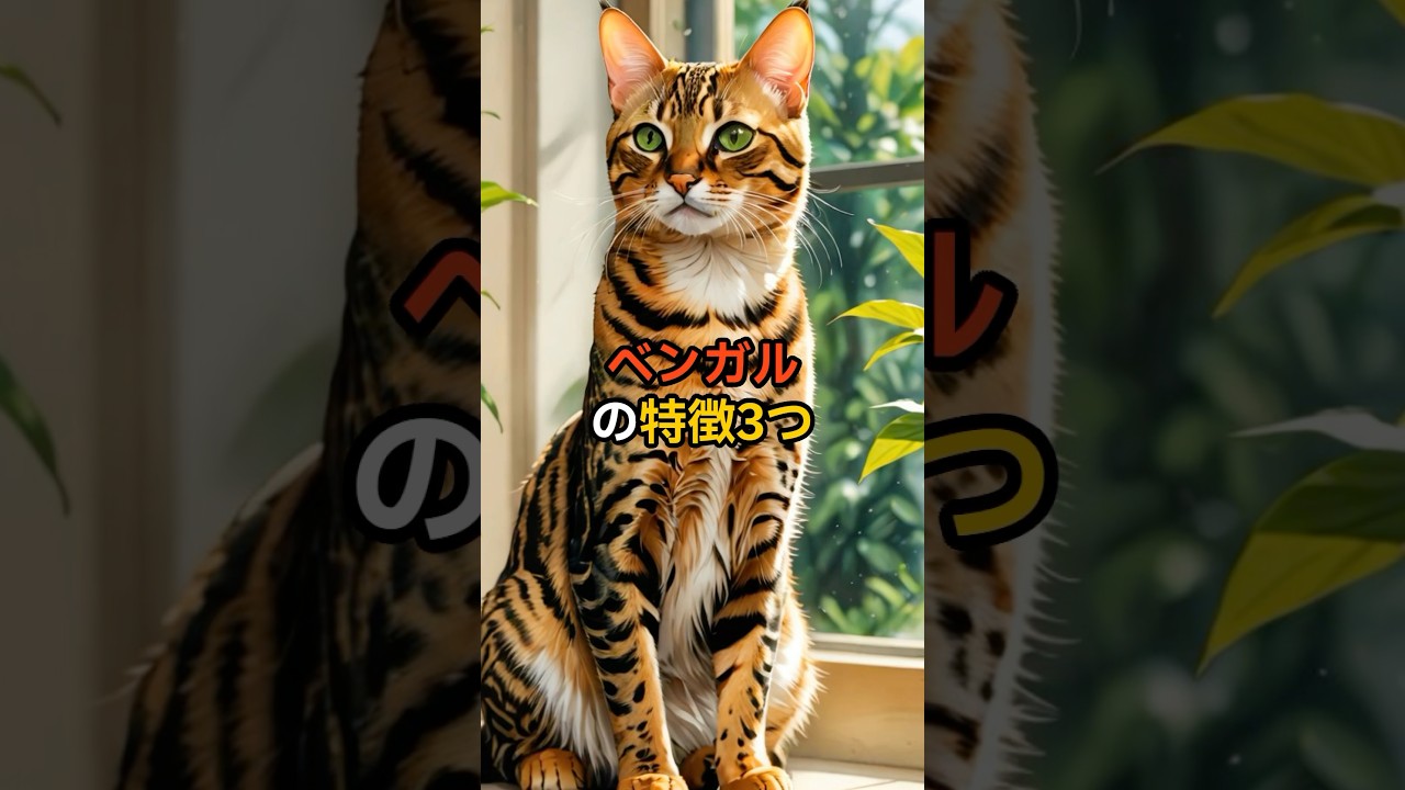 猫【種類別特徴】ベンガルの特徴3つ🐈主の実家はベンガル猫さんです🐆#ベンガル #ベンガル猫 #猫のいる暮らし #猫豆知識 #cat