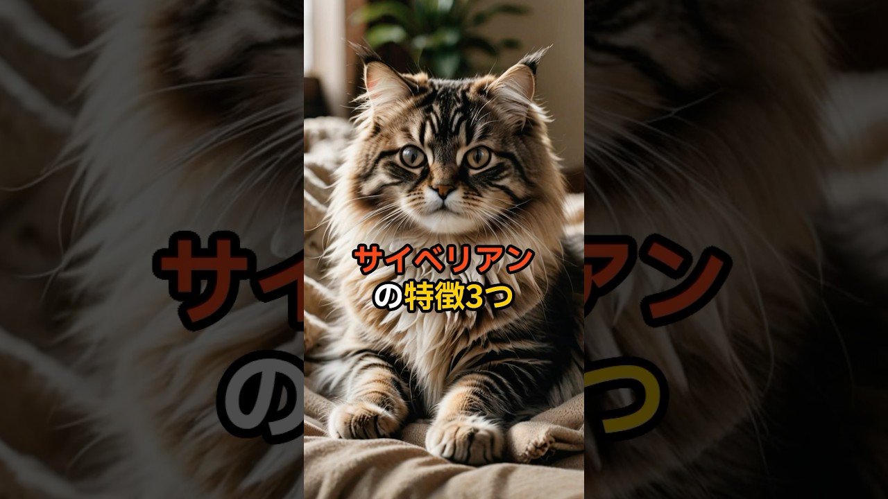 猫【種類別特徴】サイベリアンの特徴3つ🐈ノルウェージャン、サイベリアン、長毛猫さんって可愛いですよね🥺🩷#サイベリアン #サイベリアンフォレストキャット #猫 #猫豆知識
