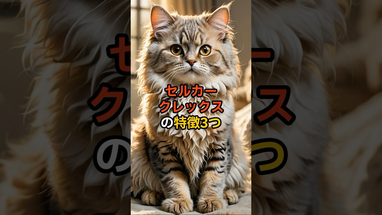 猫【種類別特徴】セルカークレックスの特徴3つ🐈 #セルカークレックス #猫 #猫豆知識 #プチ知識