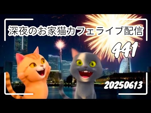 深夜のお家猫カフェライブ配信 ４４１