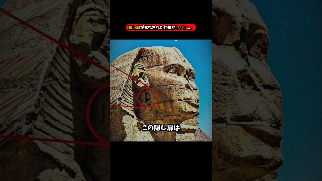 スフィンクスの隠し扉が発見された経緯がヤバい…。【都市伝説】【ミステリー】【オカルト】【雑学】【ボリスカ】