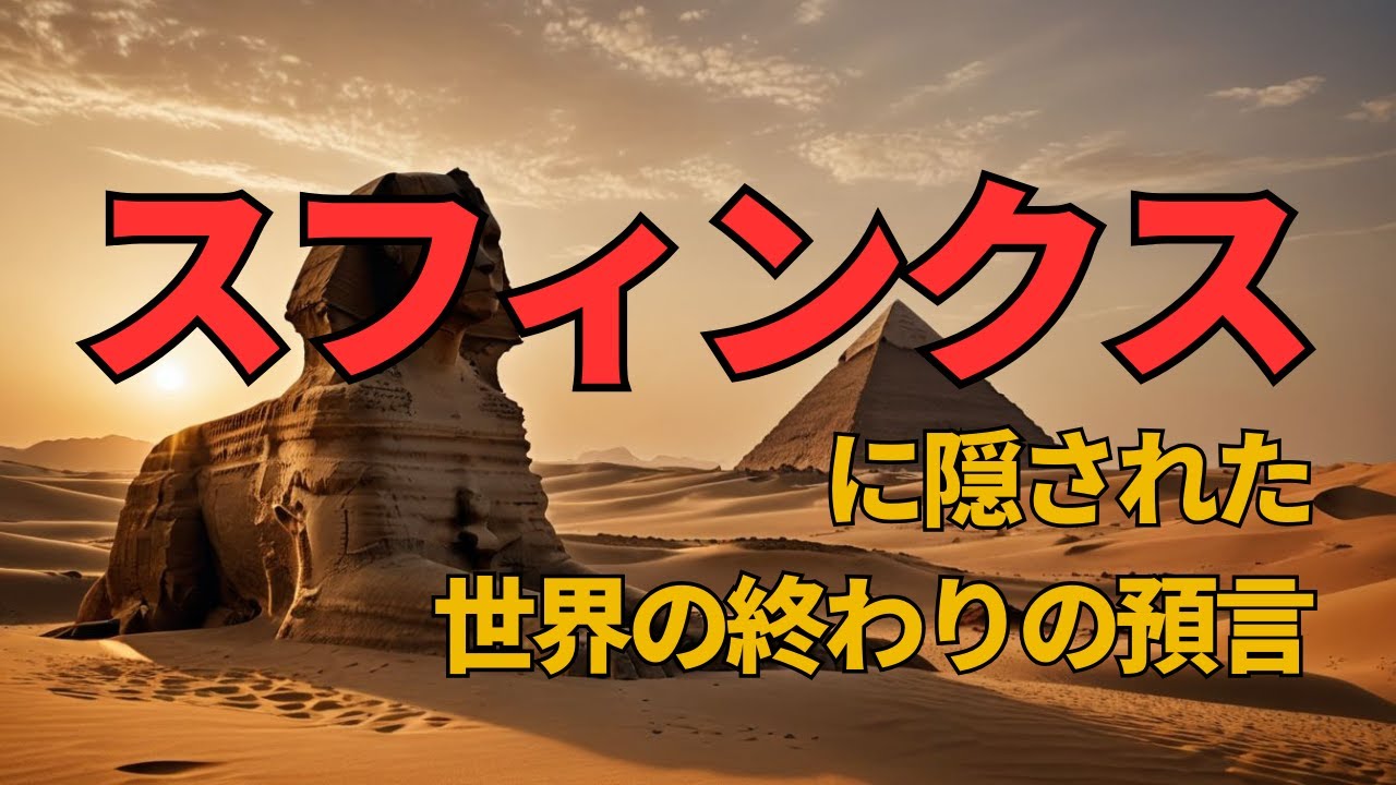 エジプトのスフィンクスに隠された"世界の終わり"の預言とは？