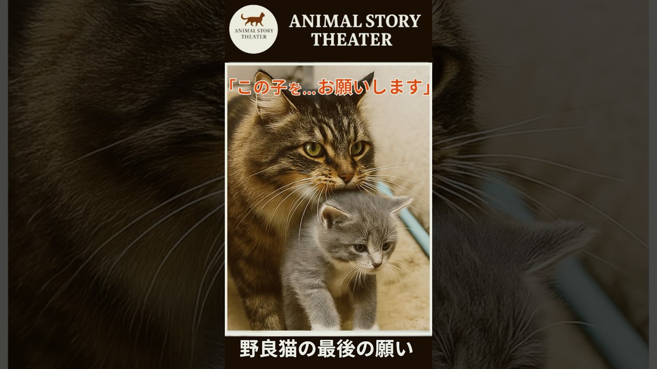 【実話】「この子を…お願いします」――野良の母猫が託した、たった1匹の命 #保護猫 #野良猫　＃感動