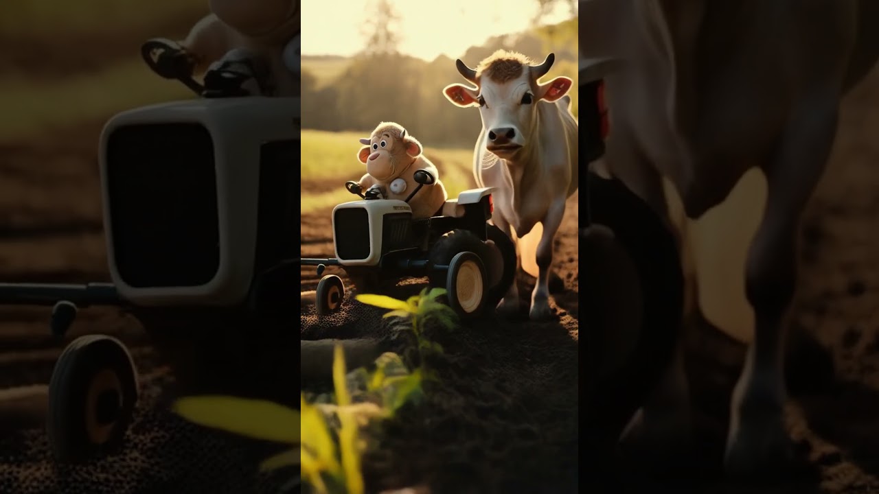 **"Unlikely Friends: The Cow and Cat's Sunset Adventure"**#catvideo #cat #cute #cooking #viralvideo