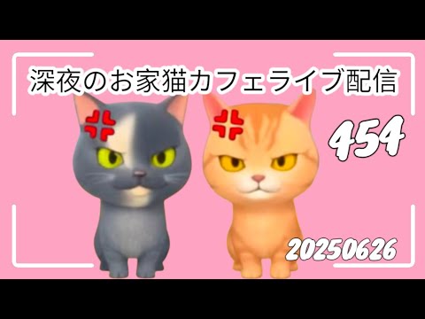 深夜のお家猫カフェライブ配信 ４５４