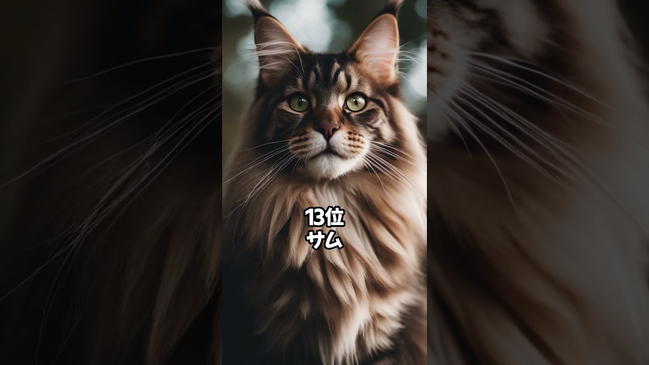【人気の猫】メインクーンに多い名前ベスト20 #shorts
