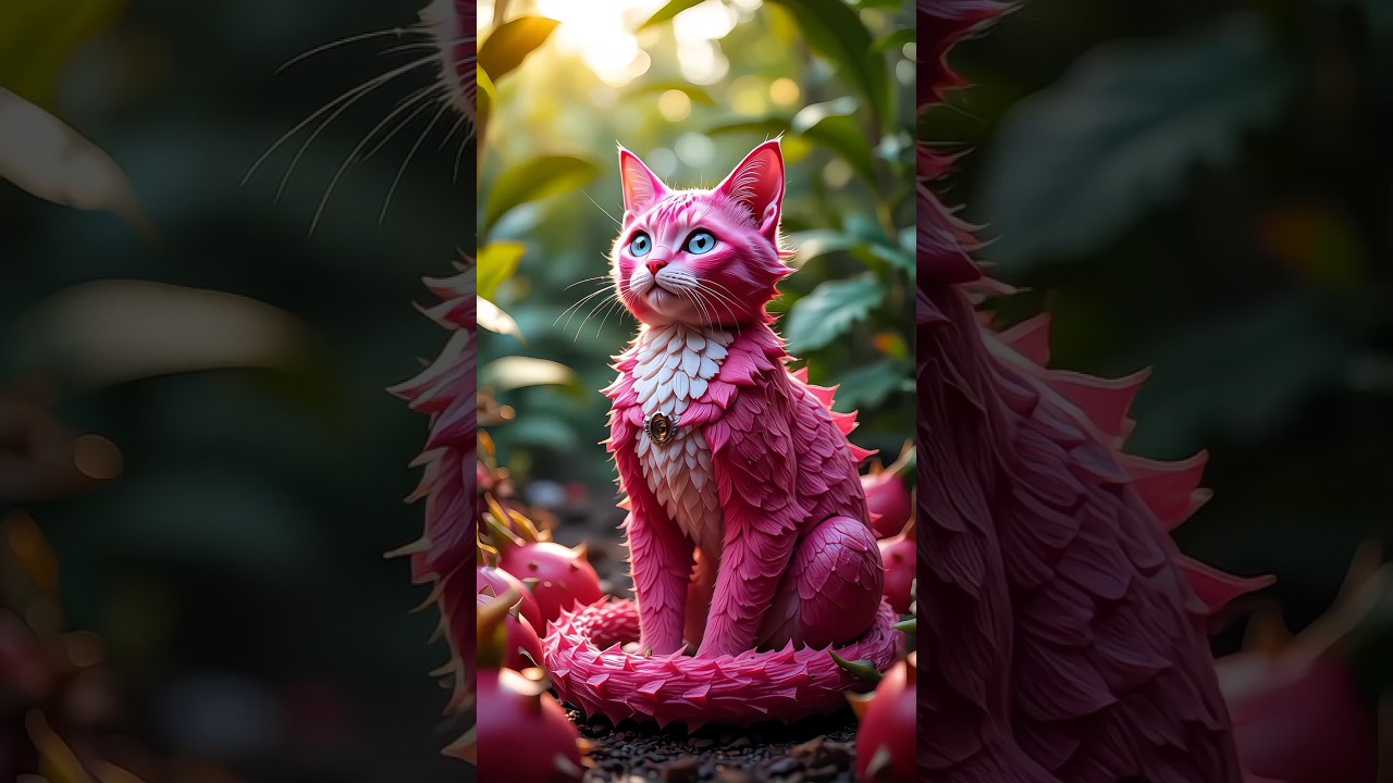 Cats + Fruits (Ragdoll, Calico, siamese, Cornish rex, Sphynx)