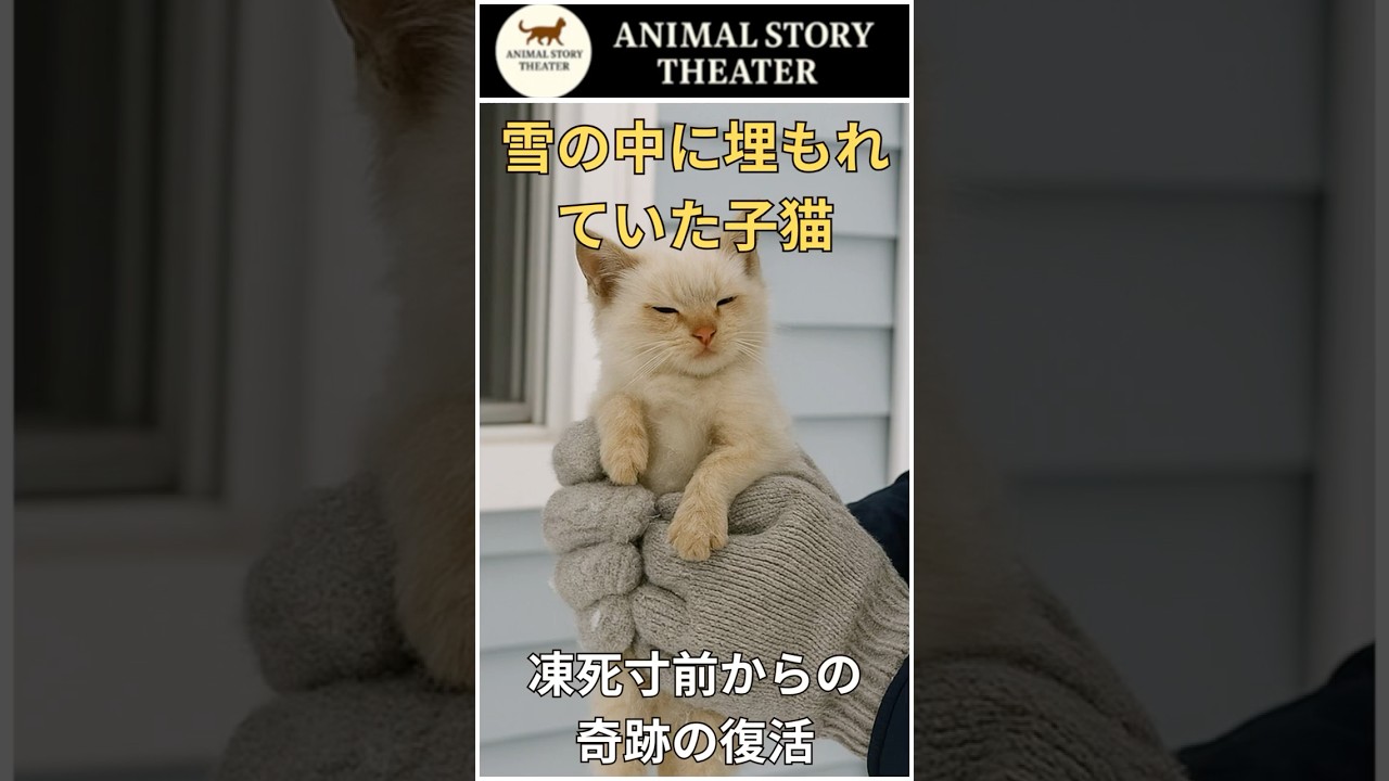 【実話】凍死寸前だった子猫が、奇跡の復活を遂げるまでの物語｜#奇跡の復活 #実話 #保護猫