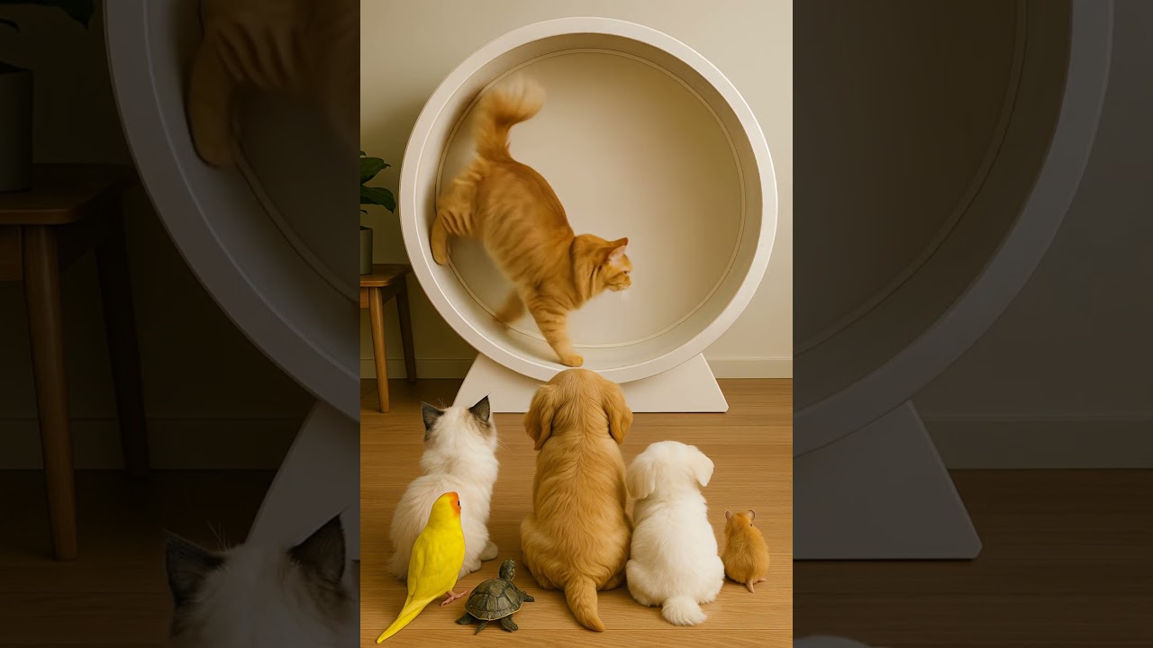 캣휠 Who’s Next on the Cat Wheel? #shorts #캣휠#pets #cute#cats#ragdollcat