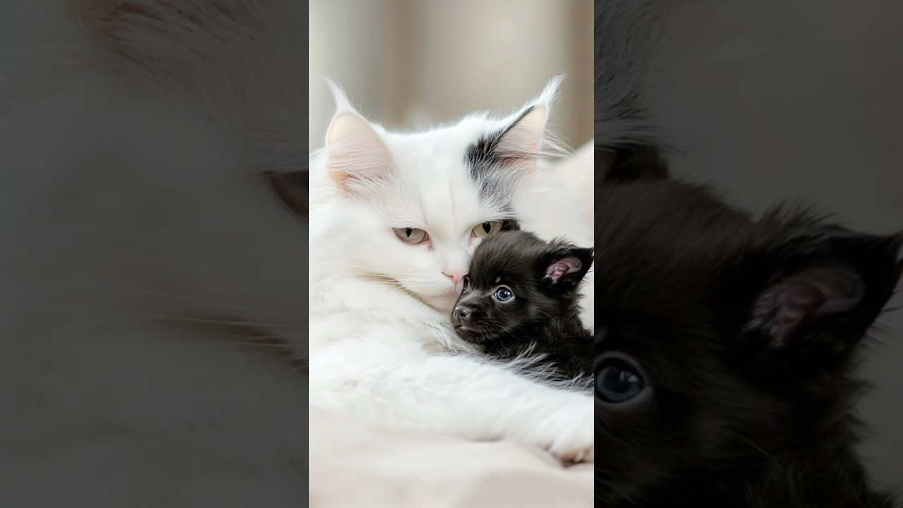 This Maine Coon Cat Can’t Stop Hugging The Dog