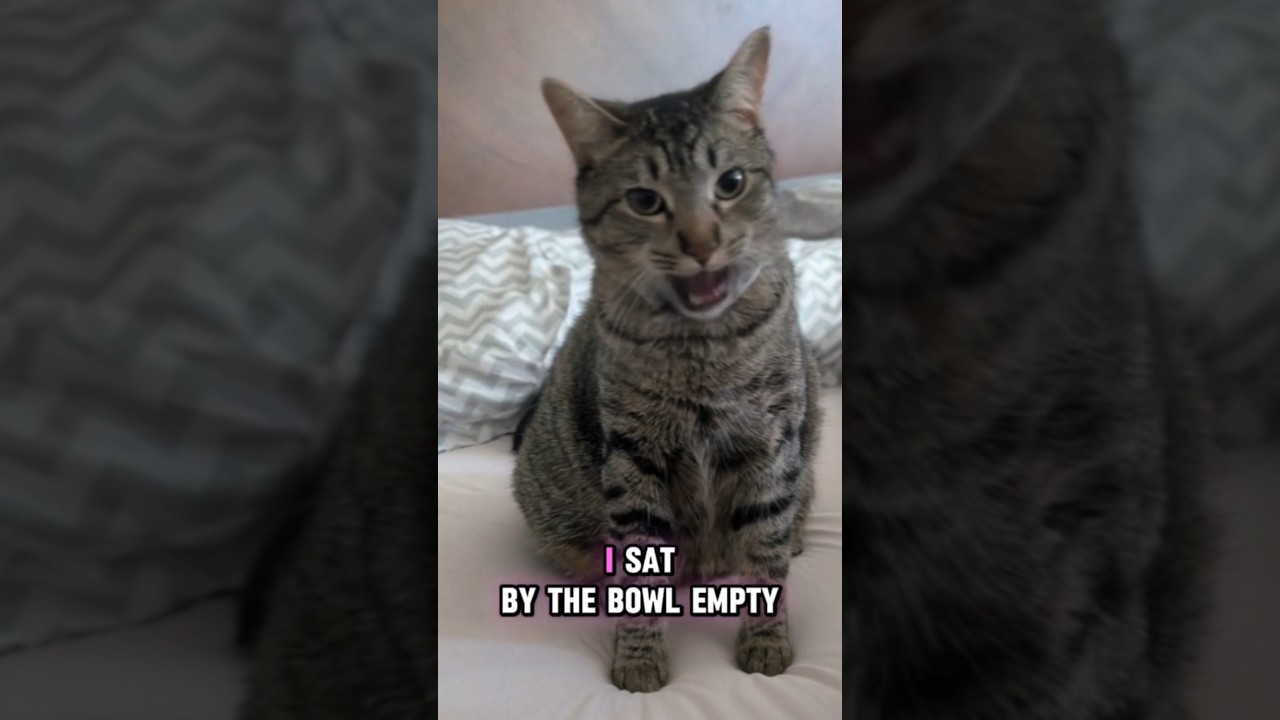 POV: Your Cat Thinks She's Starving… Again 🐾😩 #catmomlife  #cat