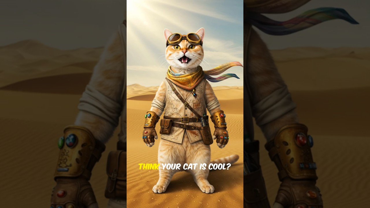Top 5 Epic Superpowers of Sandy Manx Cat! #animals #wildlife #shortsfeed #top5 #superpowers