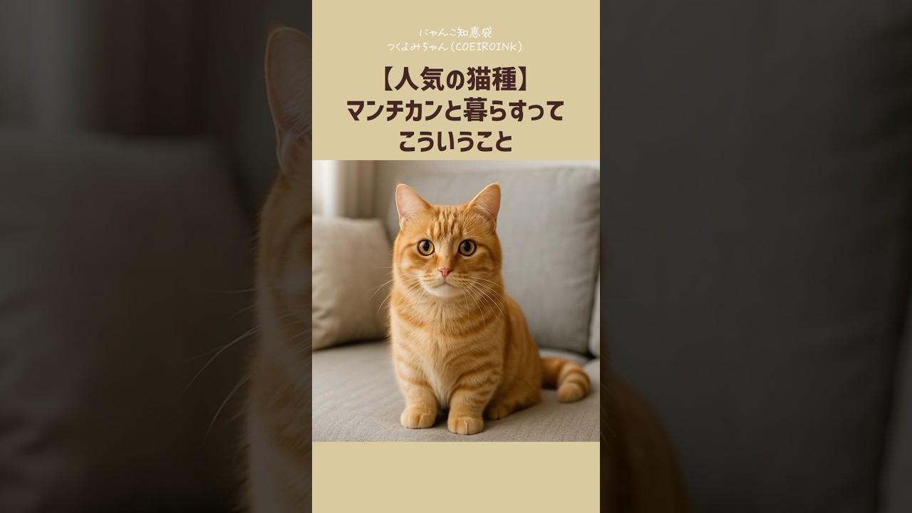 【人気の猫種】マンチカンと暮らすって、こういうこと
