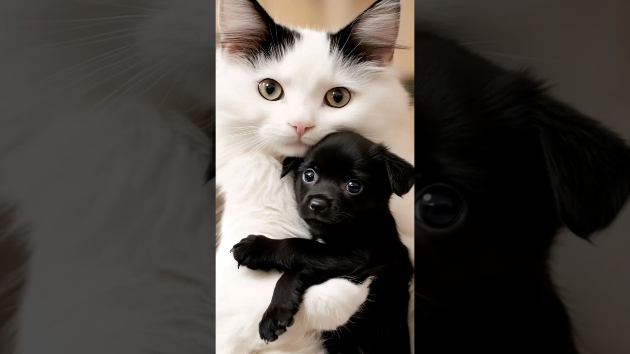 This Maine Coon Cat Loves Its Puppy Pal