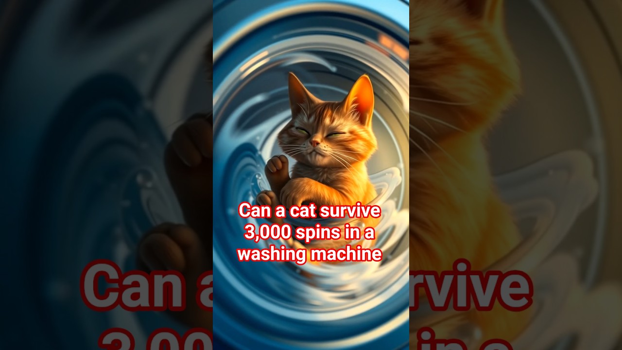 This Cat Survived a Full Wash Cycle—3,000 Spins, 55 Minutes