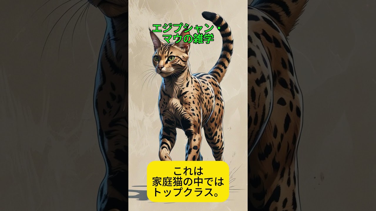 エジプシャン・マウの雑学 #猫 #エジプシャン・マウ #雑学