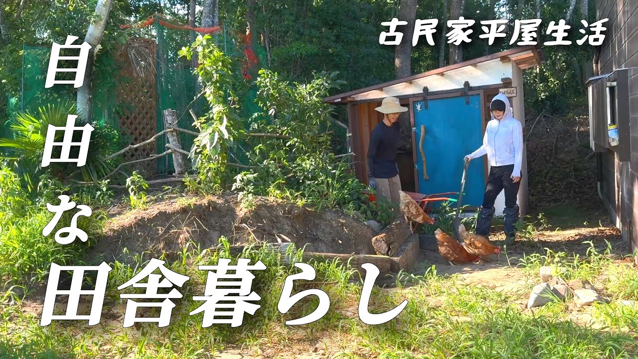 【古民家田舎暮らし】犬と猫と鶏と暮らす30代夫婦の小さな平屋生活【移住97】