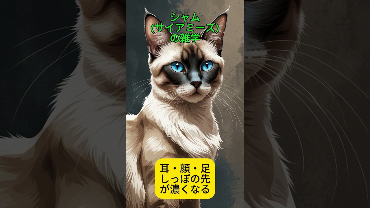 シャムの雑学 #シャム #サイアミーズ #猫 #雑学