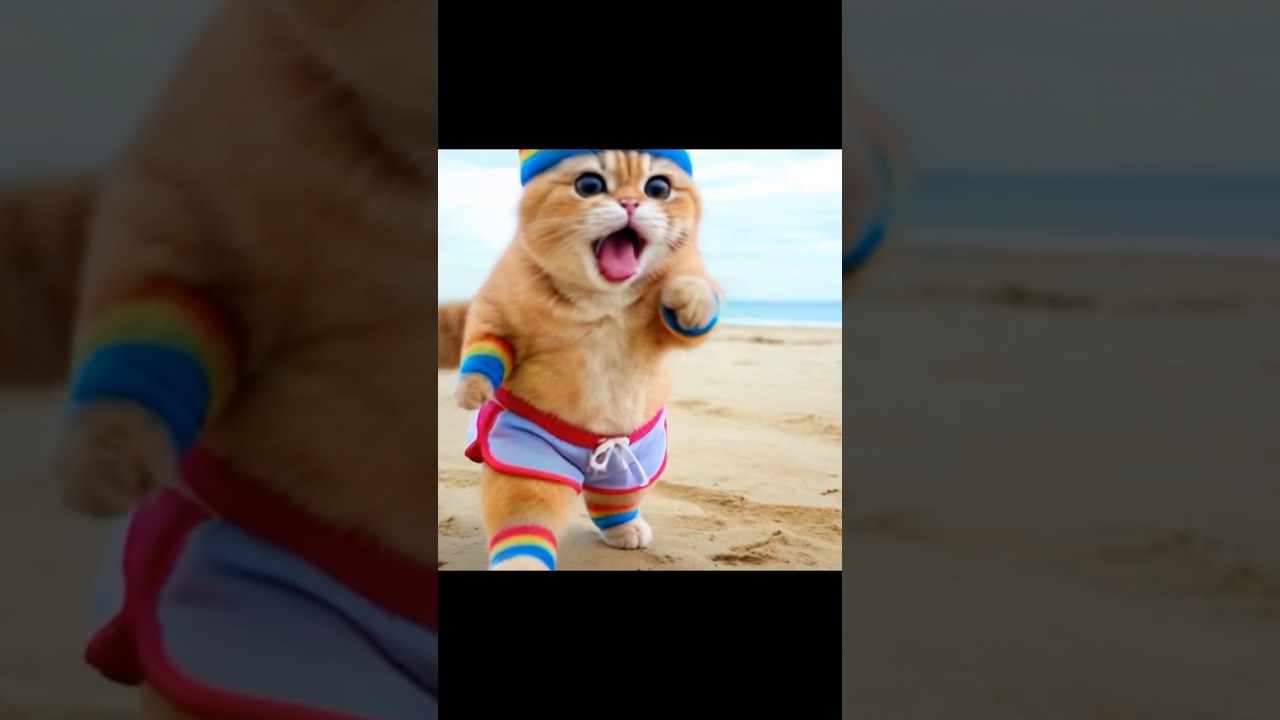 エクササイズ頑張る子猫 #子ネコ #ai #子猫 #猫 #kitten #cat #子ネコ #ねこ #癒し系動画 #猫動画