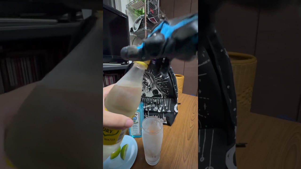 ボンベイ•サファイアでジントニックを作って飲むだけ #ジン  #カクテル