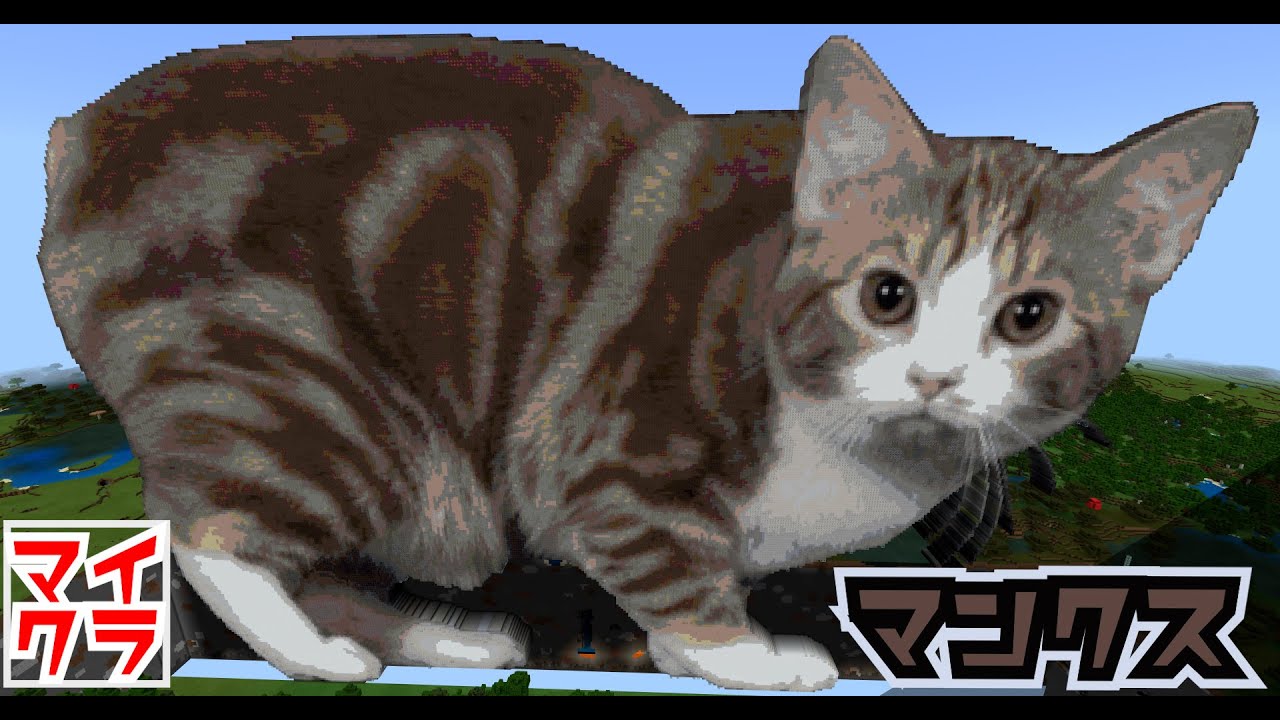尻尾のないねこマンクスをマイクラでつくってみた