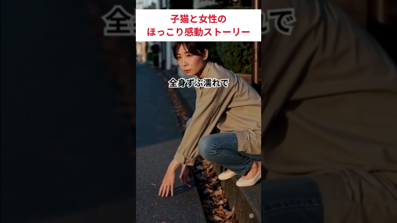 子猫が溝に落ちた！私と猫の奇跡の出会い！　保護猫の未来　＃short