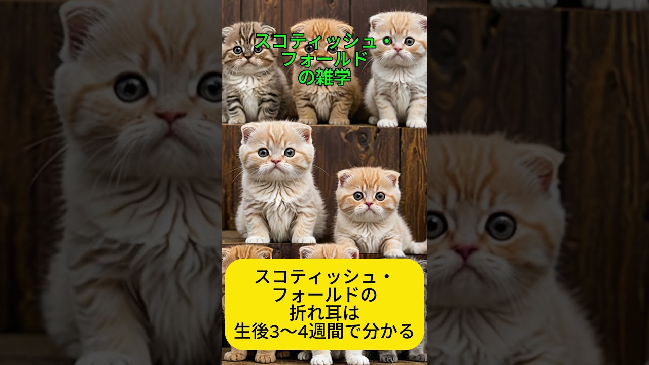 スコティッシュ・フォールドの雑学 #プチ知識 #猫 #雑学  #スコティッシュフォールド