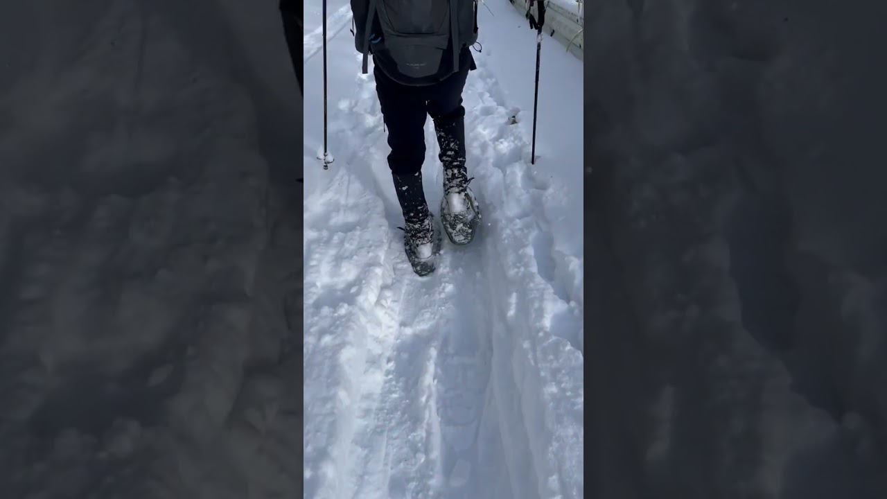 スノーシューの試し履き