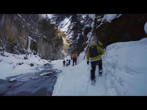 【北海道アクティビティ】層雲峡スノーシューハイキングツアー