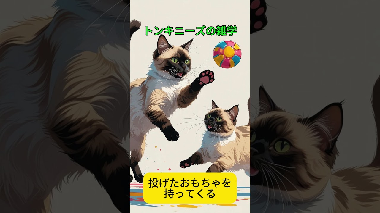 トンキニーズの雑学 #トンキニーズ #猫 #プチ知識 #雑学