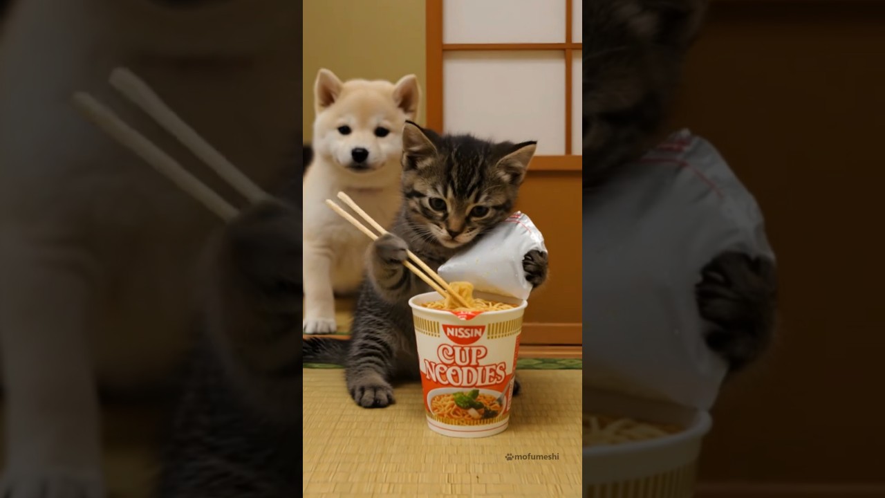栄養も運動も偏りすぎ⁉️ 子猫にヨガをさせてみた結果…