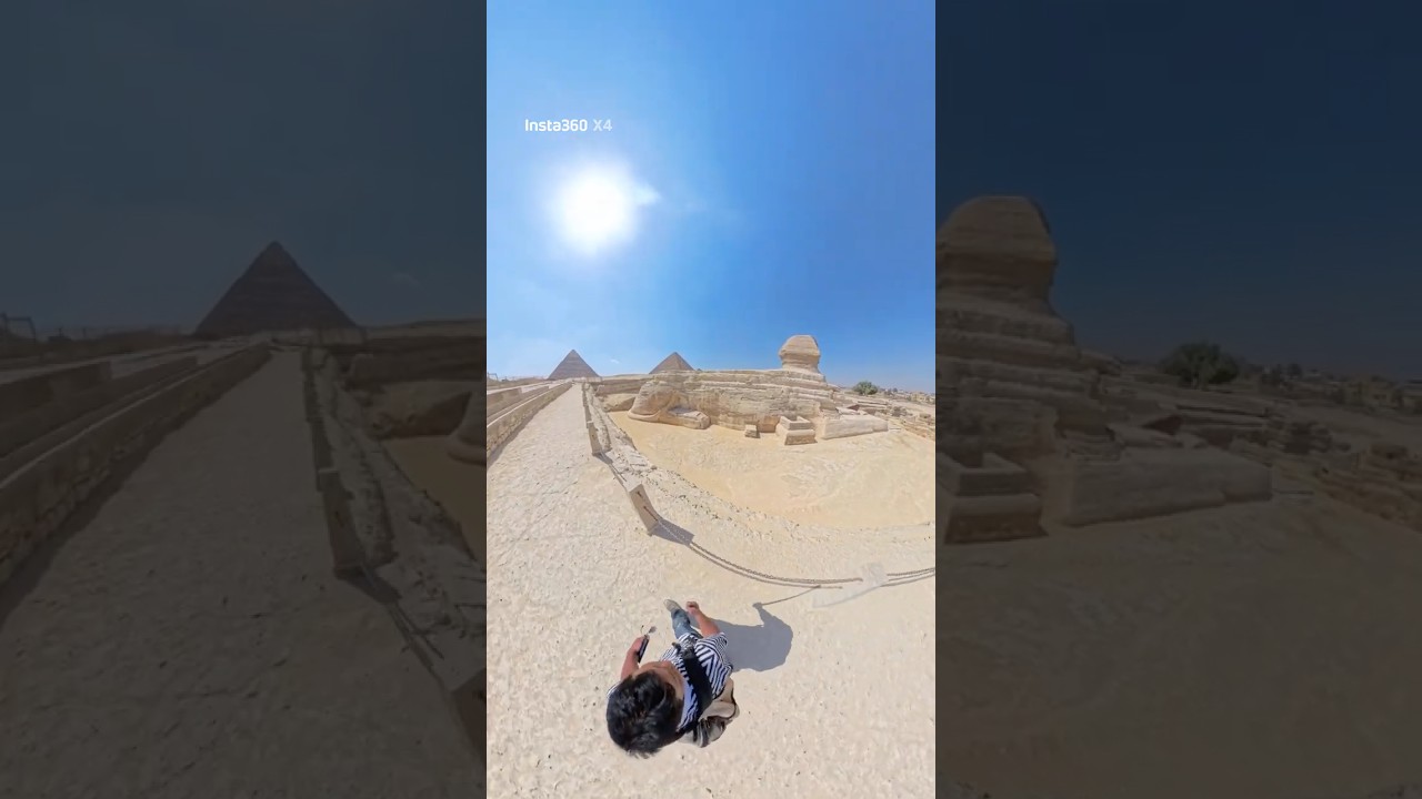 【迫力】🇪🇬エジプト・スフィンクスの真横を歩いてみた！🐫