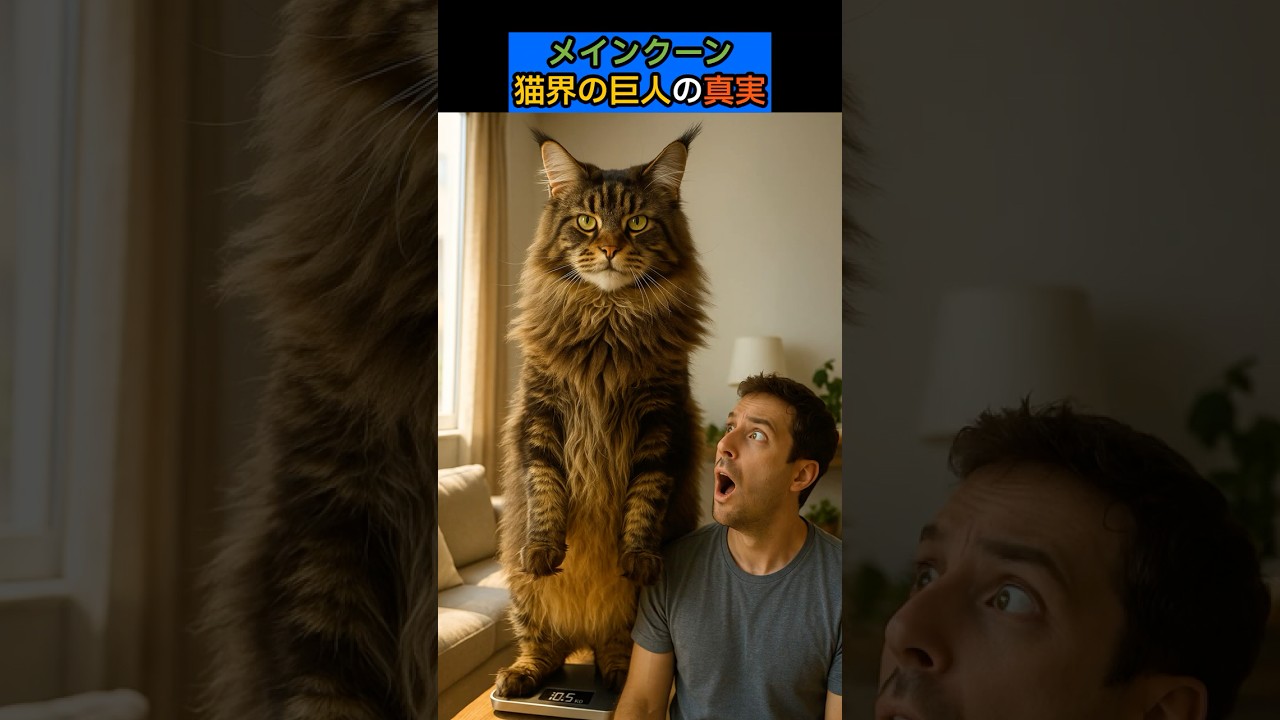 メインクーン　猫界の巨人の真実 #cat #ねこたんの解説 #猫のいる暮らし