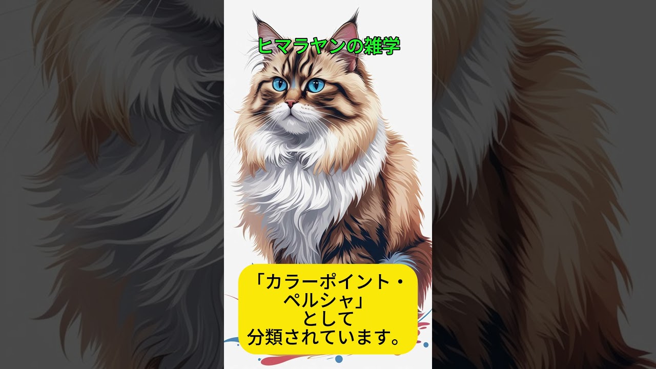ヒマラヤンの雑学 #ヒマラヤン #猫 #プチ知識 #雑学